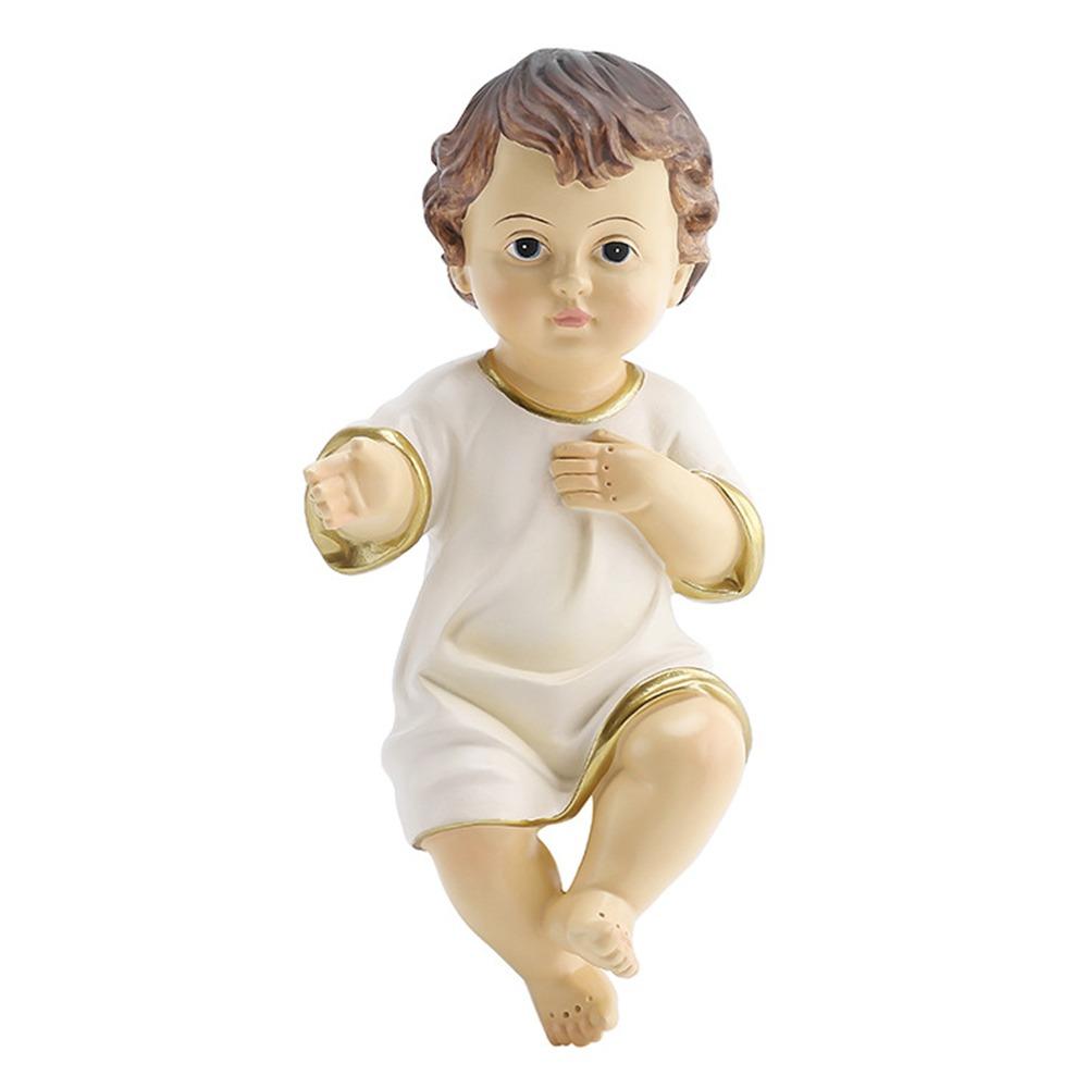 

Настольные аксессуары Фигурки младенцев и детей Смола Садовые статуэтки Украшение Статуэтка Иисуса Рождество 20cm