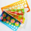 10 Pcs Multifunctional Ruler Quilling Tool Circle Template Measuring Geometric Ruler Shape Stencil Round Hole Ruler Tool