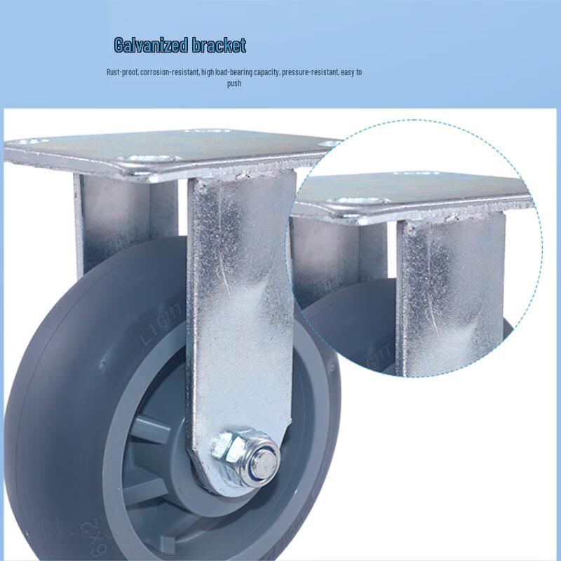 Heavy-Duty Rubber Swivel Caster Wheel