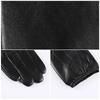Velvet Linning Men Business Sheepskin Leather Gloves Winter Full Finger Touch Screen Brown Gloves Riding Motorcycle Gloves