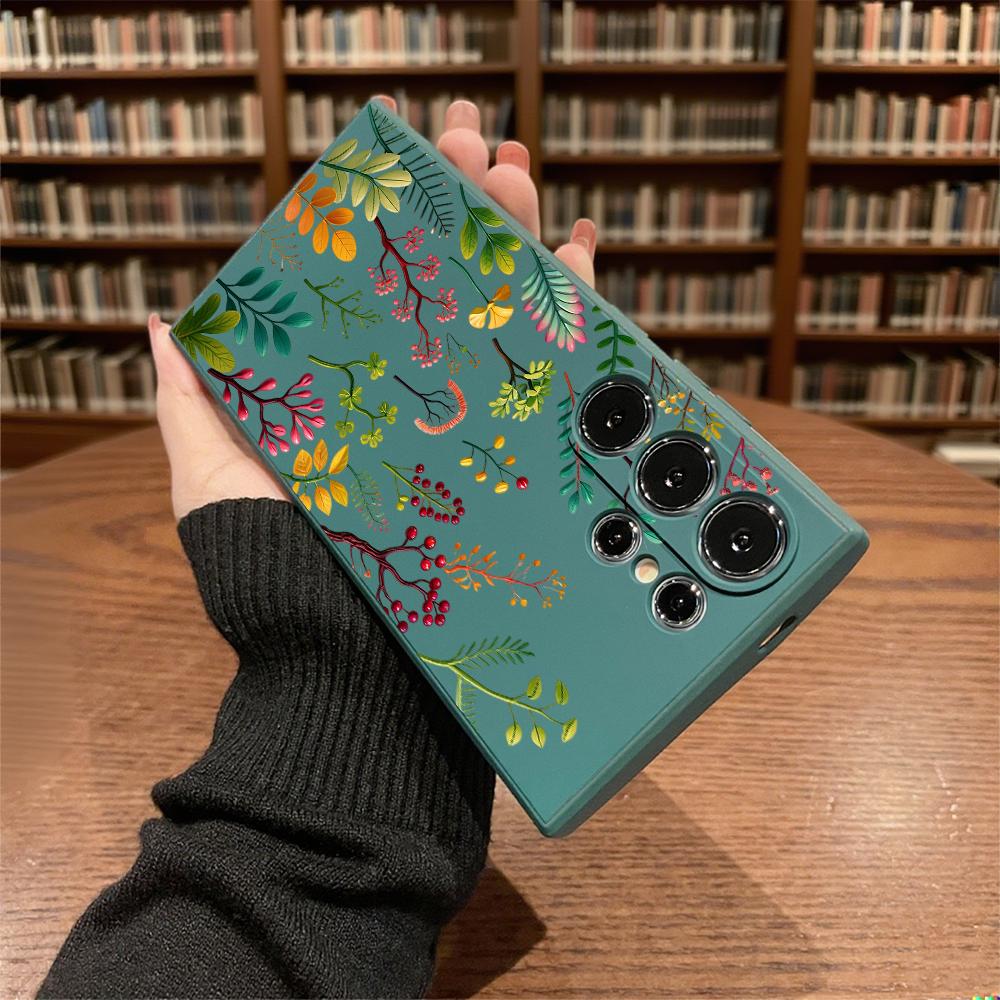 Colorful Twigs Berries Set Soft TPU Phone Case Slim Fit Cover For Samsung Galaxy S26 S25 S24 Ultra S23 S22 S21 Plus All A Series