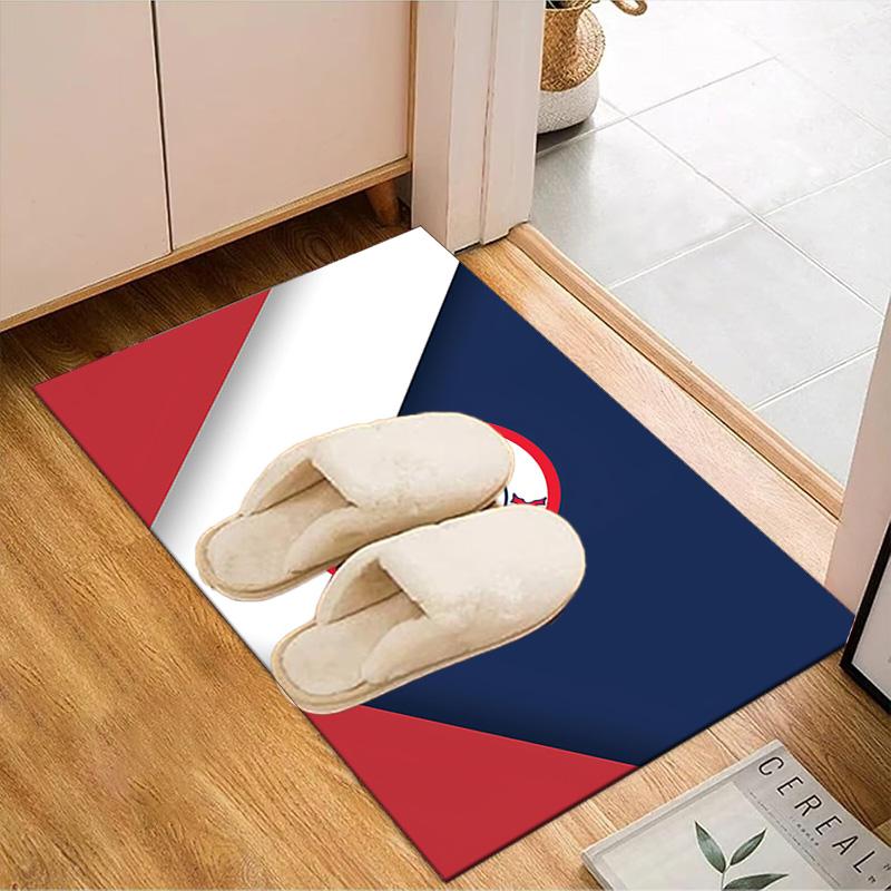 Boston Sox Hockey Floor Mat for Living Room, Game Rooms, Office, Bedroom, Office Floor Mat Playful Design, Christmas Fan Gifts