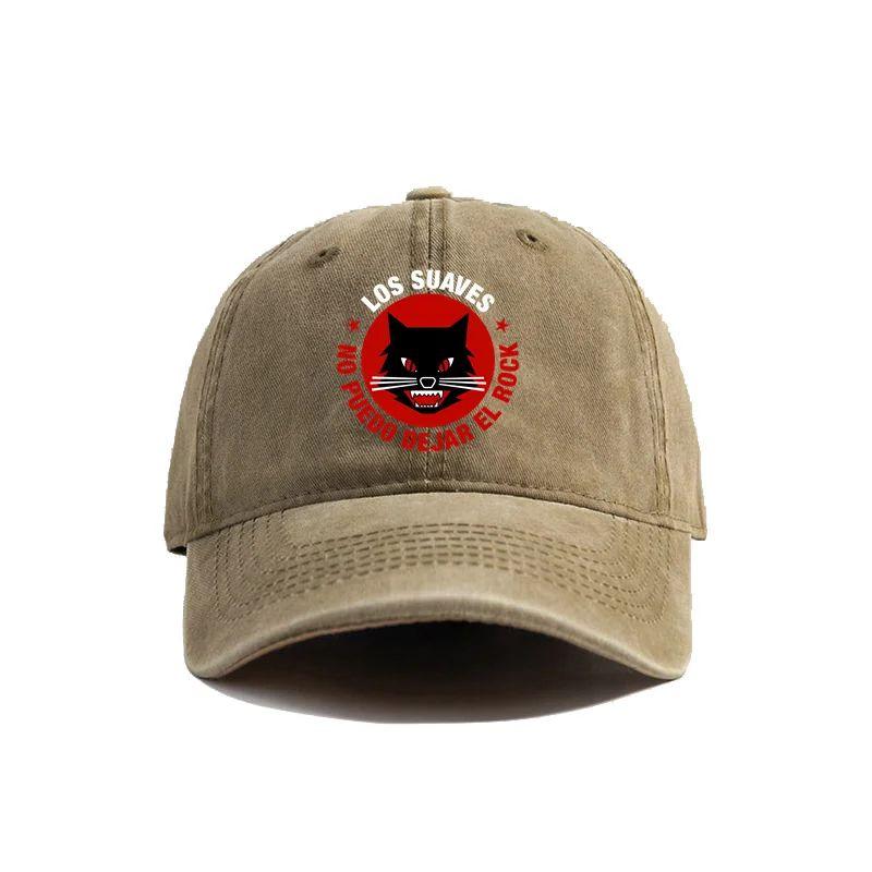 

Los Suaves No Puedo Dejar EL Rock Baseball Caps Distressed Hats Cap Unisex Women Retro Outdoor Summer Adjustable Hats Gift Adjustable