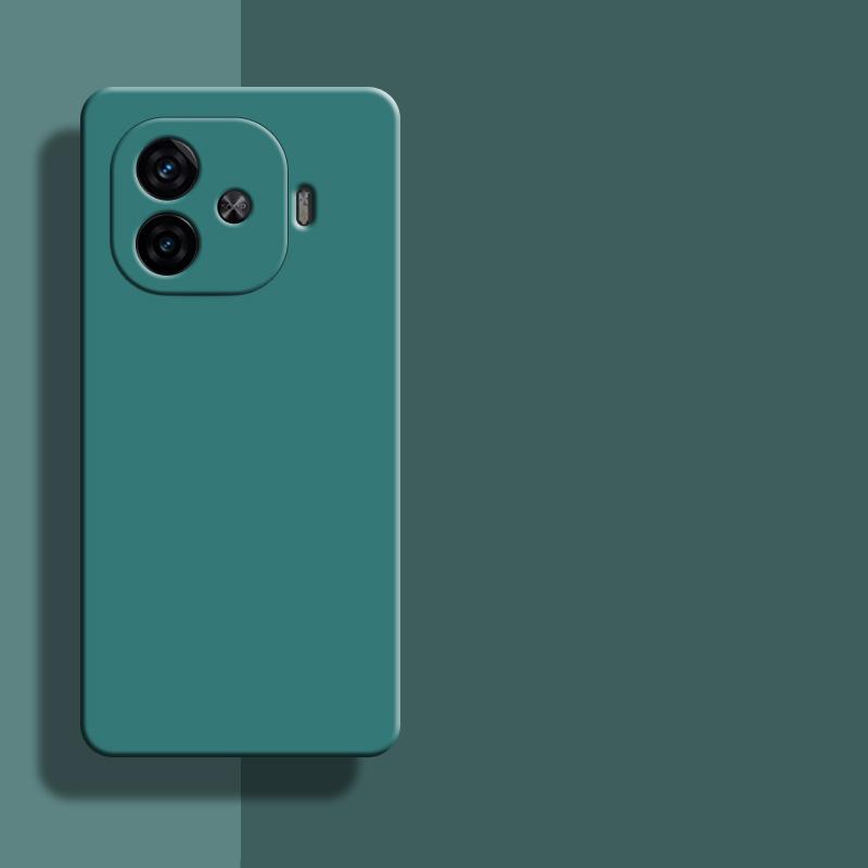 For iQOO Z9 Turbo Case For iQOO Z9 Turbo Cover 6.78 Inch Liquid Silicone Rubber Shockproof Bumper For iQOO Z9 Turbo