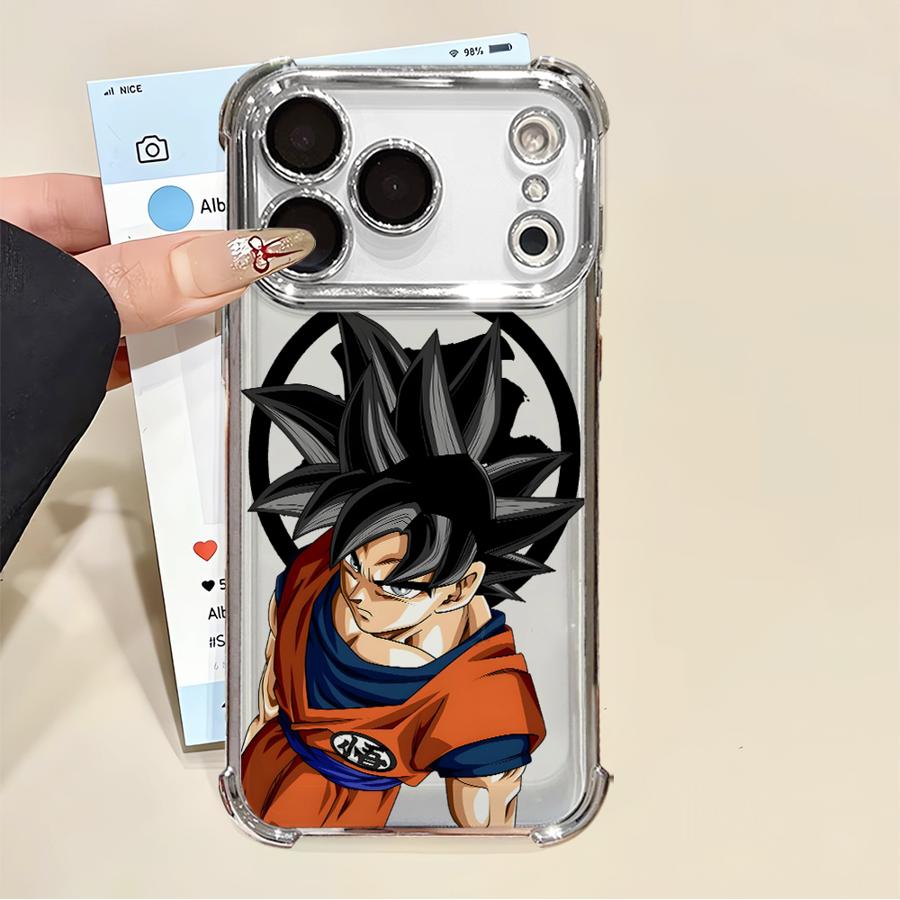 

Soft Cover Case for Apple iPhone 16e 17 Air 16 15 14 Plus 13 12 11 Pro Max Dragon Ball Vegeta Blue Goku iPhone 14 Pro