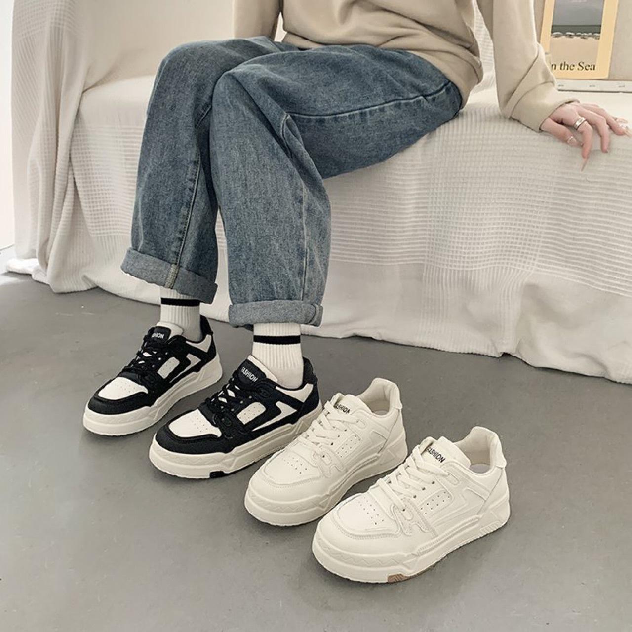 Мода Мода Повседневные Белые Кроссовки на Платформе для Женщин Весна Осень Новый Дизайнер — фото 4