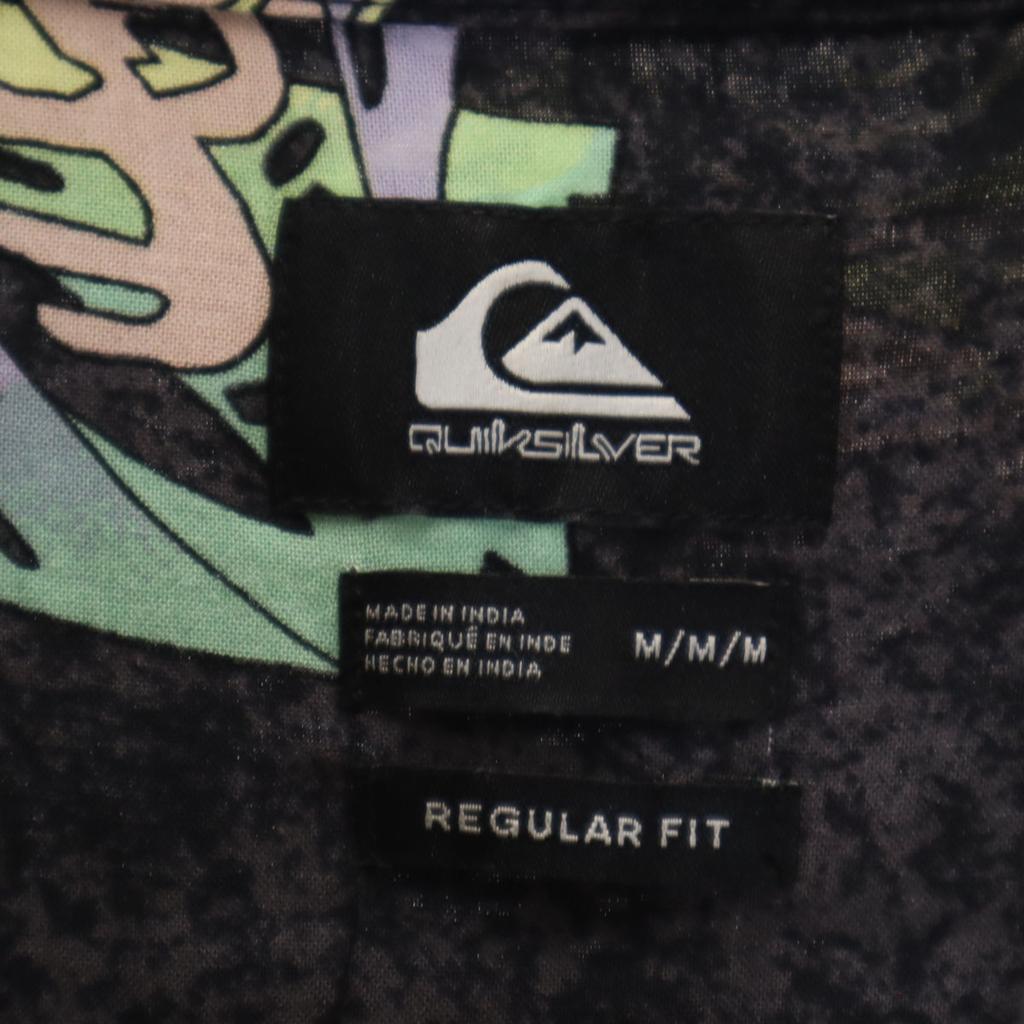 Quiksilver Overall handle Short sleeve shirt M Black Men's Used