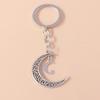 Retro Alloy Sun Moon Keychain Metal Star Keyring Pendants for Car key Holder Handbag Decor Jewelry Gifts Accessories