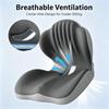 Memory Foam Integrated Seat & Back Cushion,Ergonomic Waist Support Chair Cushion For Office Home Car Long Sitting