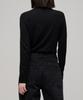 MUSINSA STANDARD WOMAN Damen Merinowolle-Mischung Feinstrick Rollkragenpullover [Schwarz]