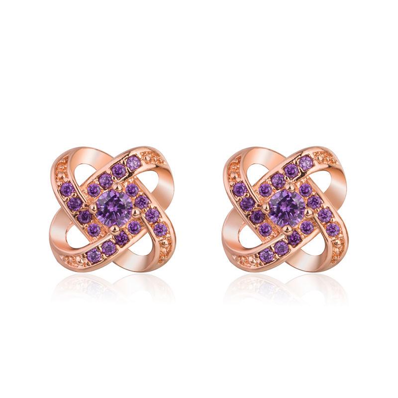 Korean Eternal Heart & Lucky Clover Earrings - Jewelry Collection