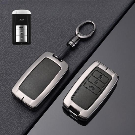 Zinc Alloy Leather Car Remote Key Fob Case Cover For Acura MDX RDX RLX ILX TLX