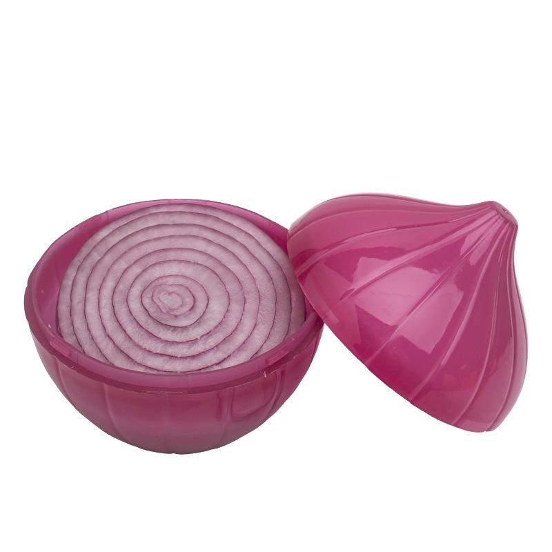 1pc Reusable Vegetable/Fruit Keeper Box, Lemon/Onion/Garlic/Bell Pepper/Apple/Tomato Storage Container