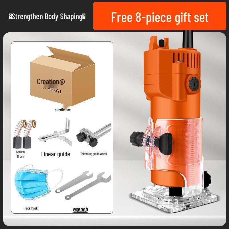 Chuangyi Multi-Function Handheld Router: Edge Trimmer, Engraver, Panel Groover, Woodworking Chamfer Tool