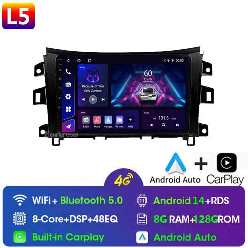 Car Radio WIFI 5 Android13 For Nissan NAVARA Frontier NP300 2015 2016 2017 2018 wireless Carplay Multiemedia GPS Video Player