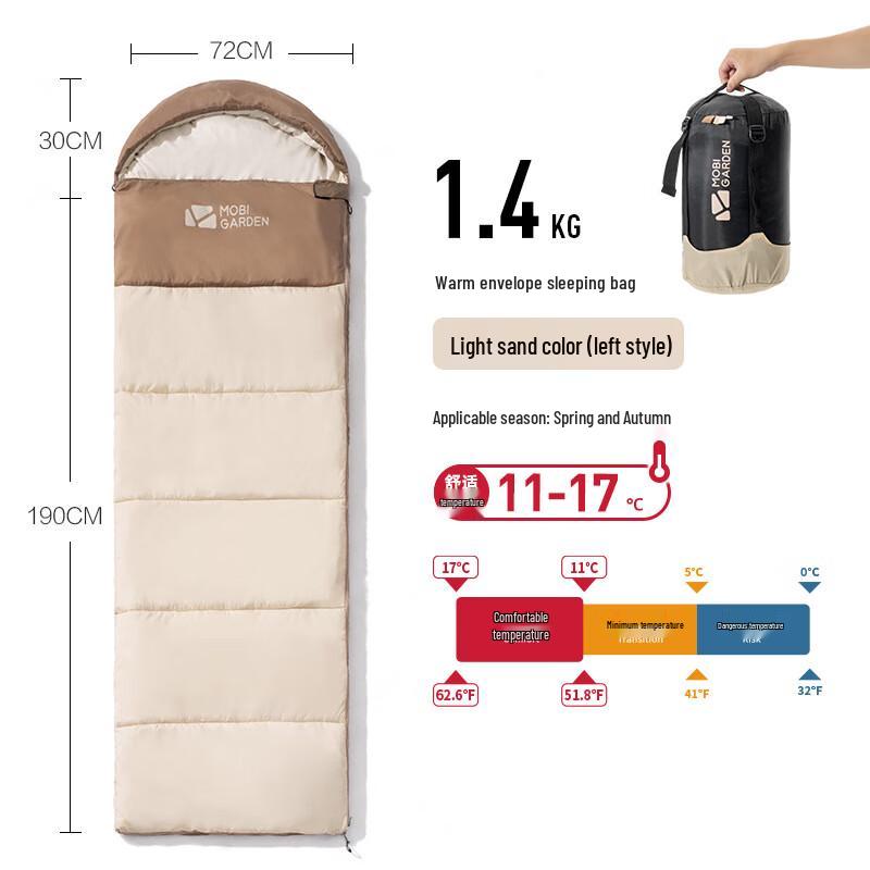 iosn Adult Warm Camping Sleeping Bag