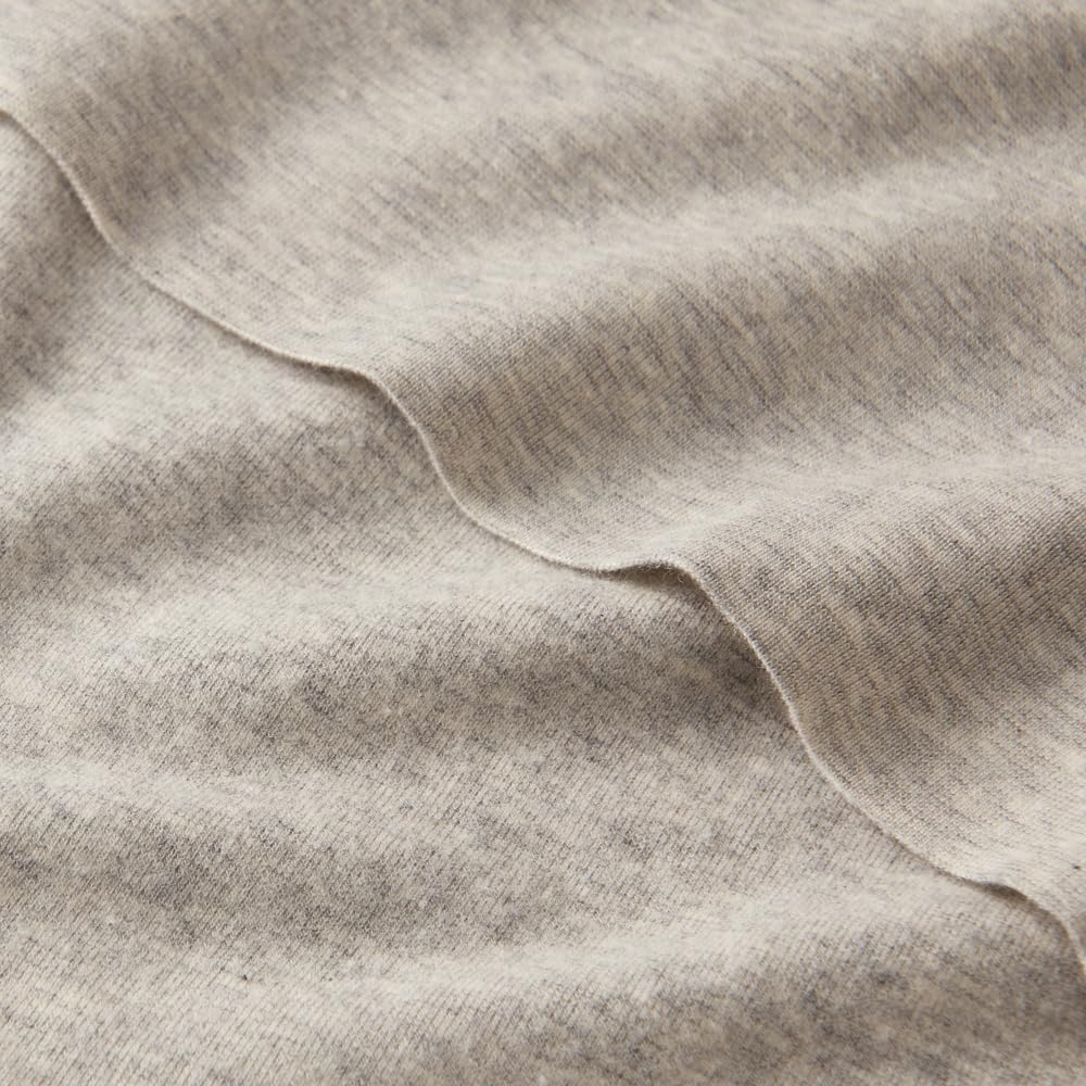 Gunze HOTMAGIC MH7846P Long Sleeve Cotton Fleece Gray Motif Women's Innerwear, Blend, Lining, Moisture-Wicking, Heat-Generating,