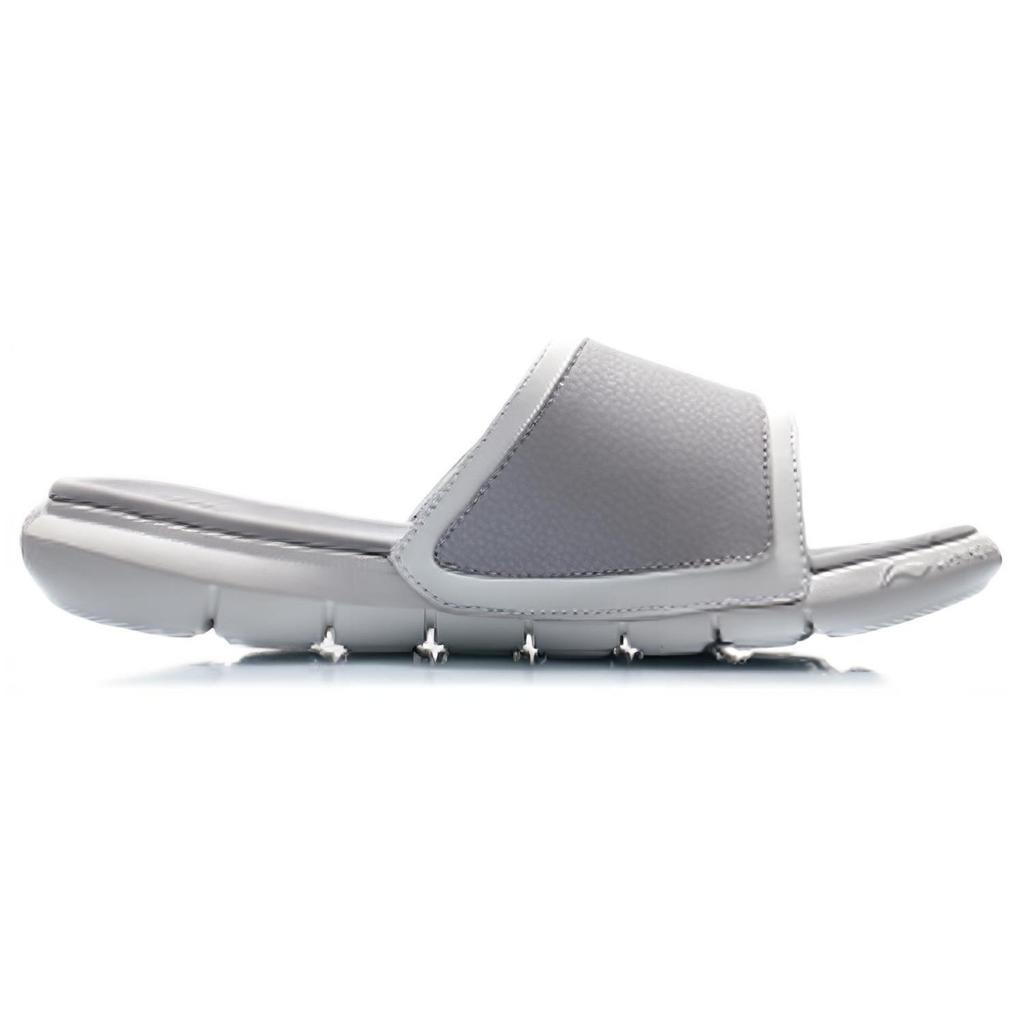Li Ning Rubber Sole Slide Slippers Men's Standard White ABTQ009-2