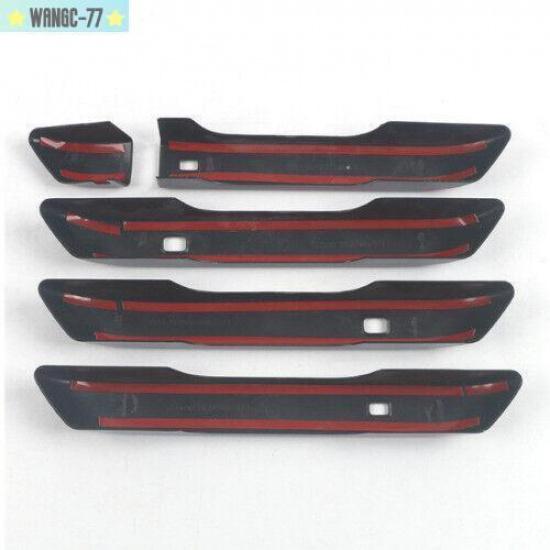 5pcs Fit For Kia Carnival - Glossy Black ABS Side Door Handle Cover Trim