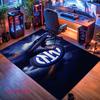 Inter Milan Logo Carpet Rug for Living Room Bedroom Home Sofa Decoration,Kids Play Nonslip Floor Mat