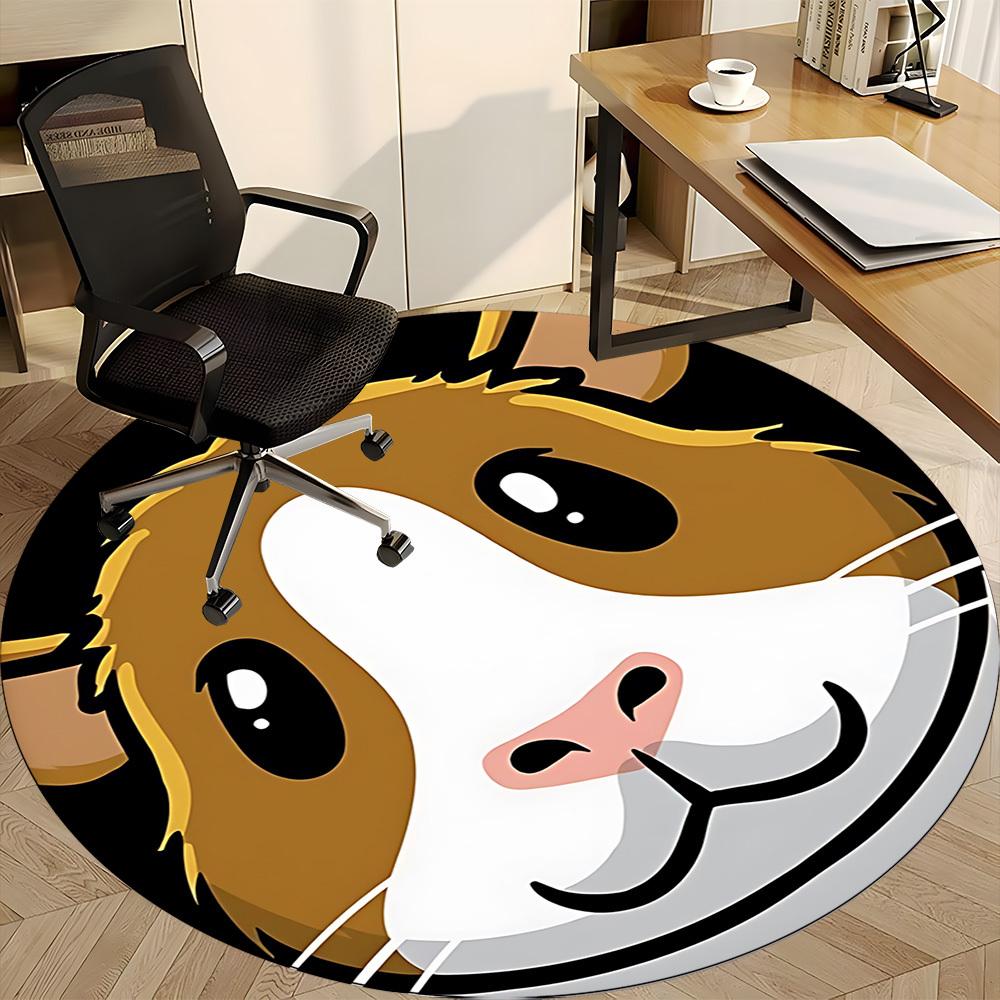 1pc Guinea Pig Chair Carpet for Office, Non-slip, Soft and Durable Office Rug, Perfect for Office yy260127111