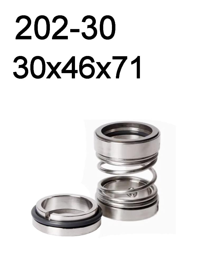202 Series Fit 14 15 16 17-40mm OD Shaft Double Face Water Pump Mechanical Shaft Seal Unbalanced Single Spring