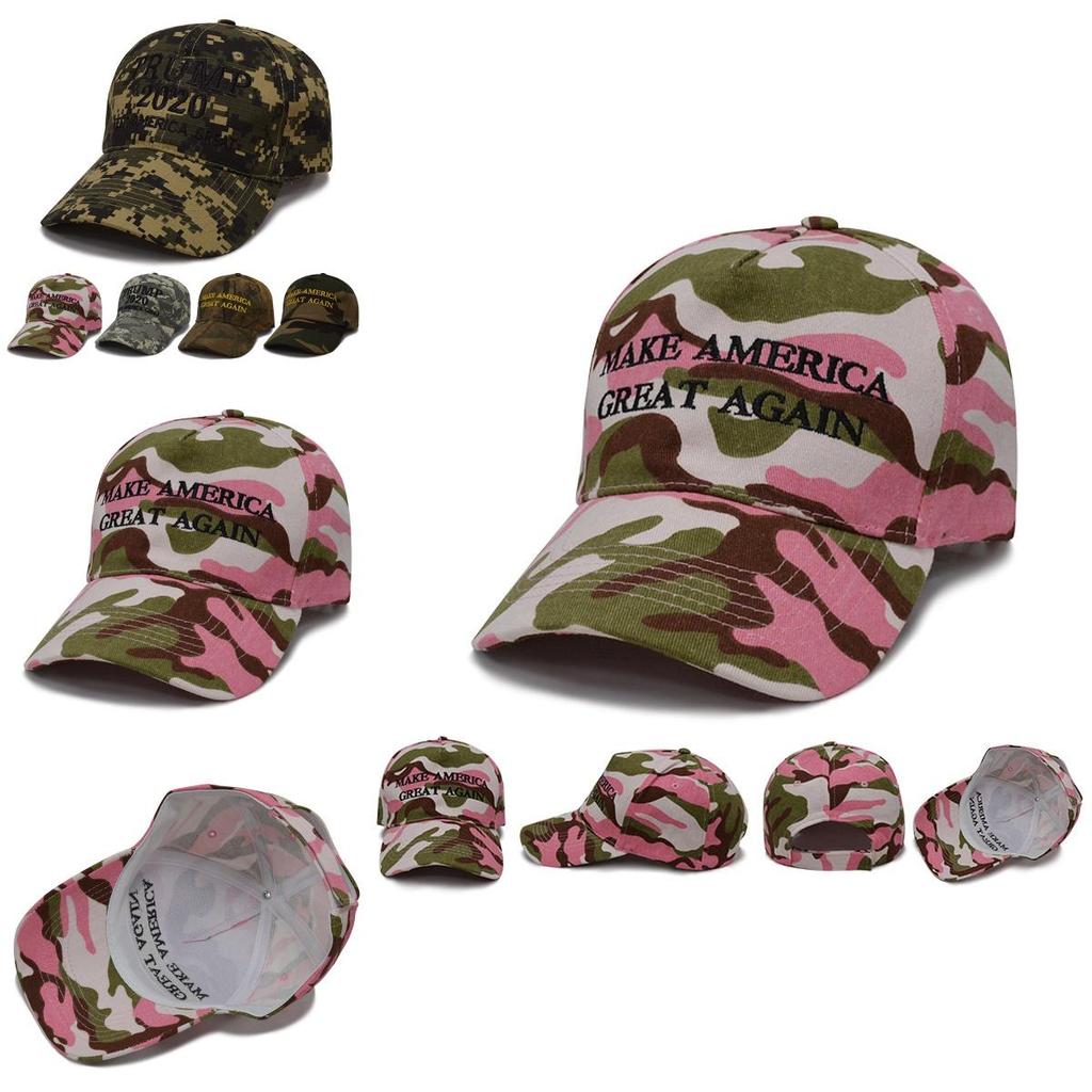 Make Great America Again Donald Trump Hat Digital Camoflage Cap Pink Jungle