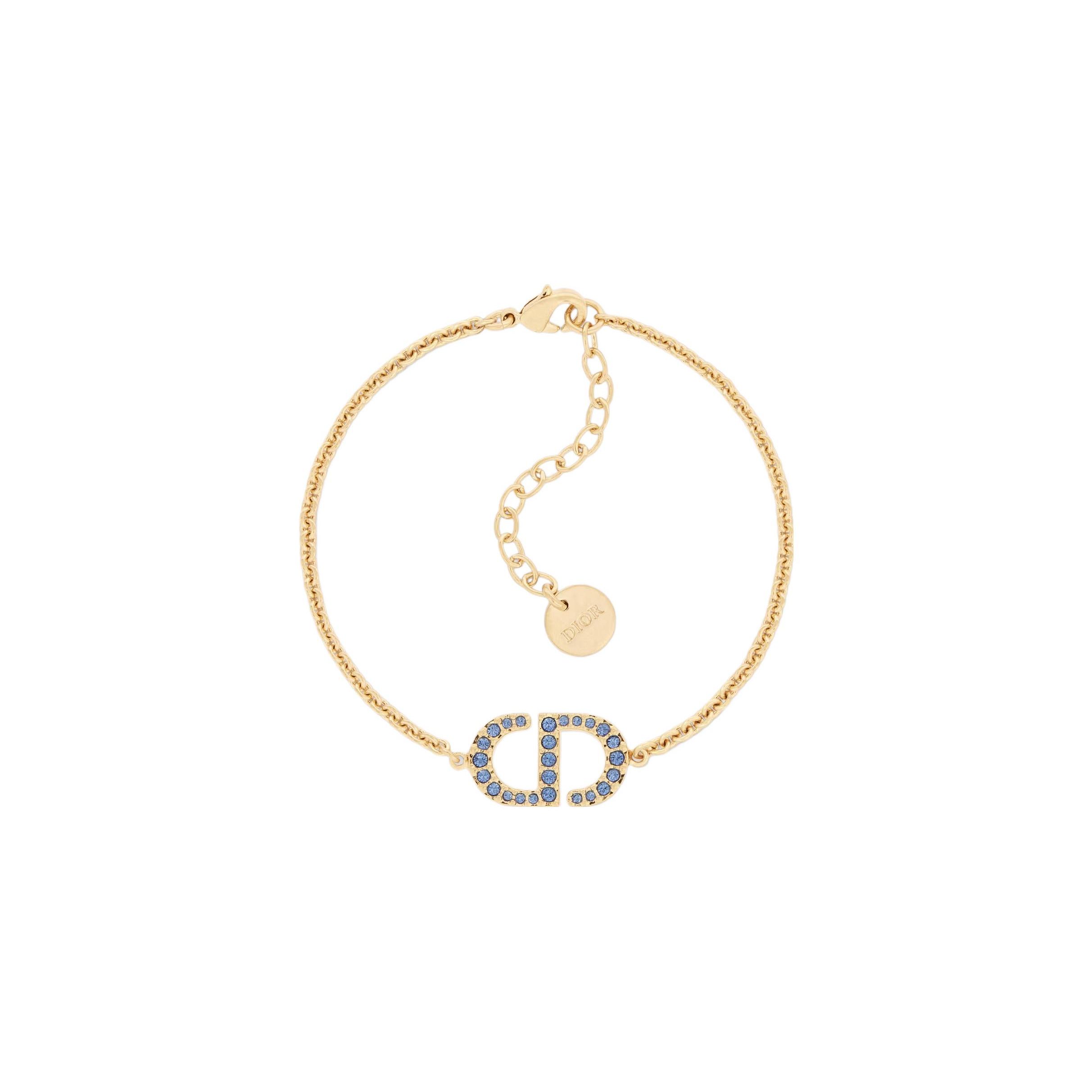 

Dior Petit Cd Letter Logo Metal Crystal Bracelet Women bracelet Gold B1940WOMCYD33B F,Gold