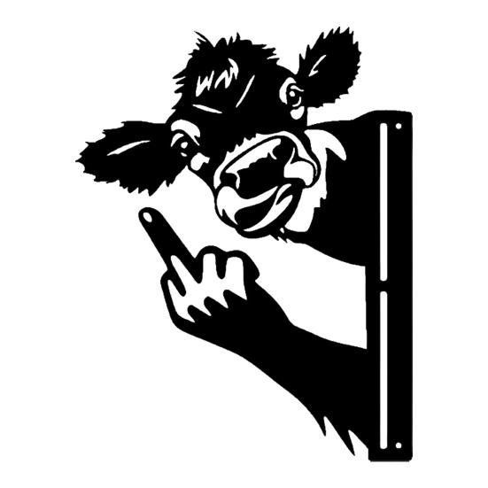 Podglądające Zwierzę Metalowy Znak Środkowy Palec Wiewiórka Znak Rustykalny Pokazujący Palec Kogut Osioł Sztuka Podwórkowa Dekoracja