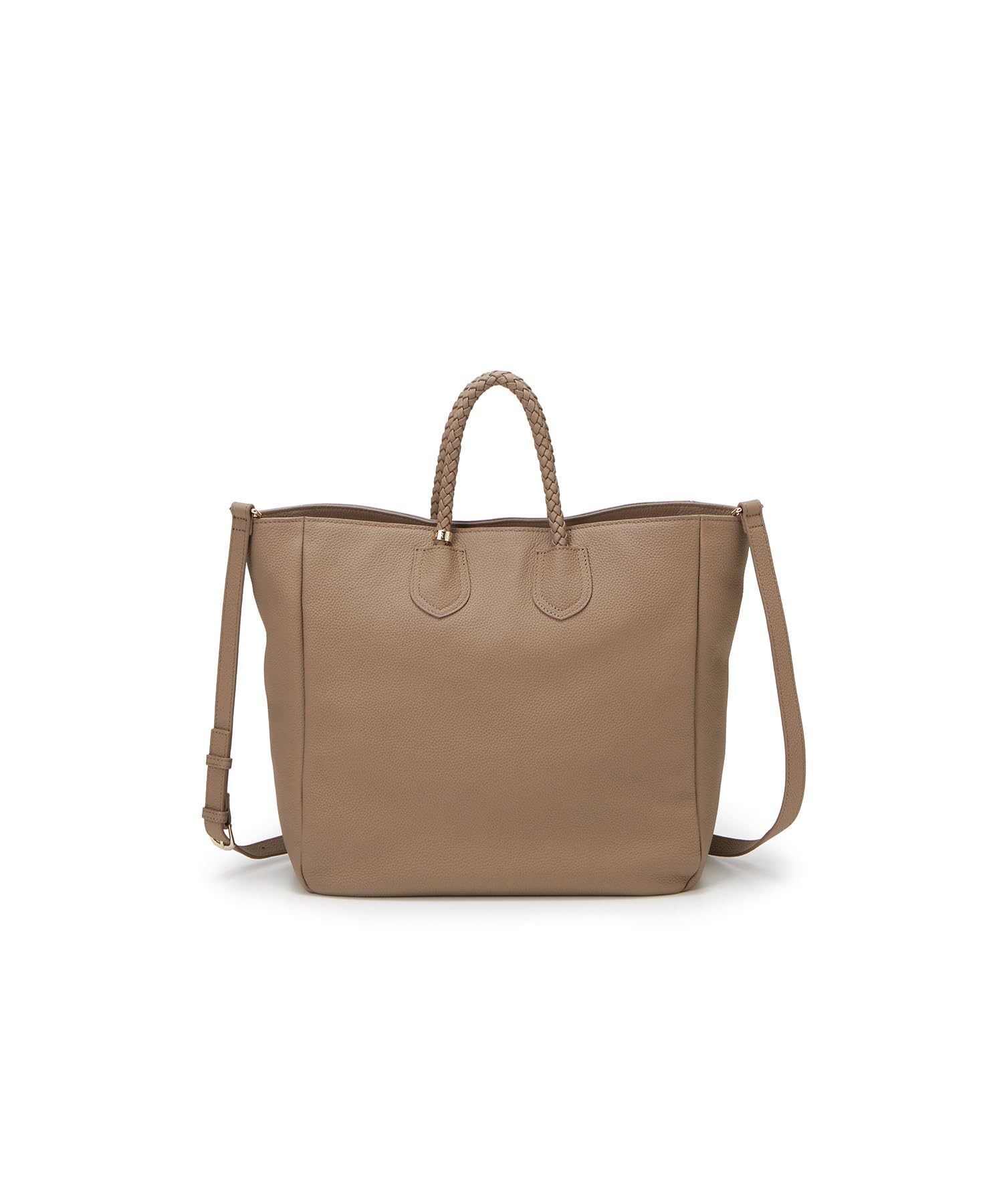 

Tote Shrink Mesh Shoulder Tote Greige [Topkapi] Bag, Leather, Handle, Included, Bag, Women s,