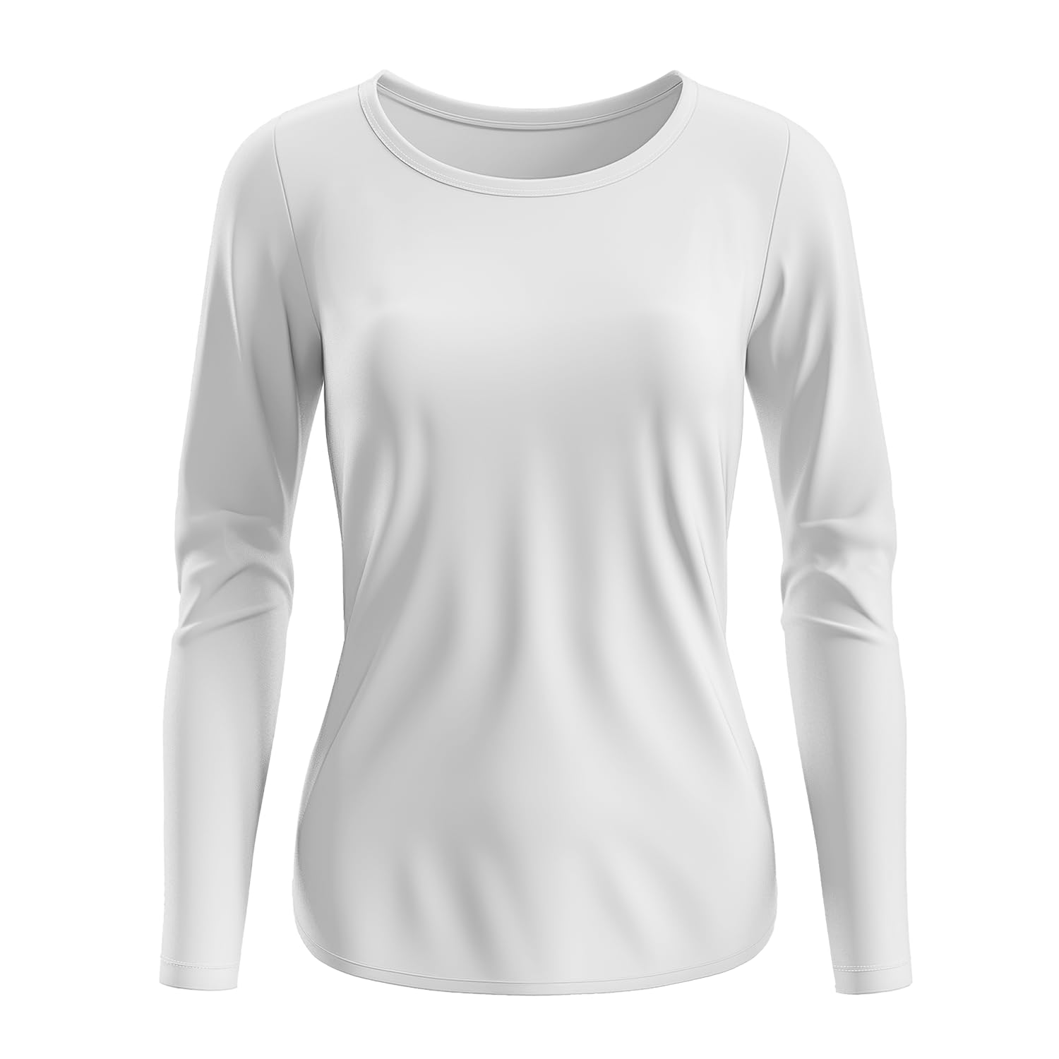 

Inner Warm Long Round Cold Weather White [YUTTARI] Shirt, Modal, Women s Top, Autumn/Winter, Underwear, Glossy, Innerwear, Sleeve, Neck, Underwear,