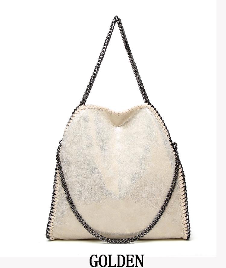 

Autumn Winter Frosted Material Handbag Chain Woven Foldable Lady s Shoulder Bag Women Multi-funcation Bag (30cm Max Length 50cm)