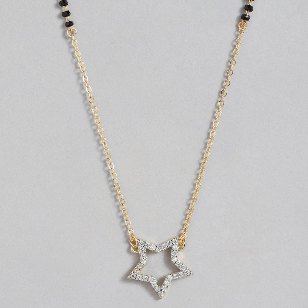 Abdesigns Diamond Mangalsutra, Gold Plated Indian Mangalsutra, Bollywood Actress Mangalsutra, Star American Diamond Mangalsutra