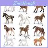 Wild Shire Horse Lipizzaner Pvc Model For Kids Educational Display