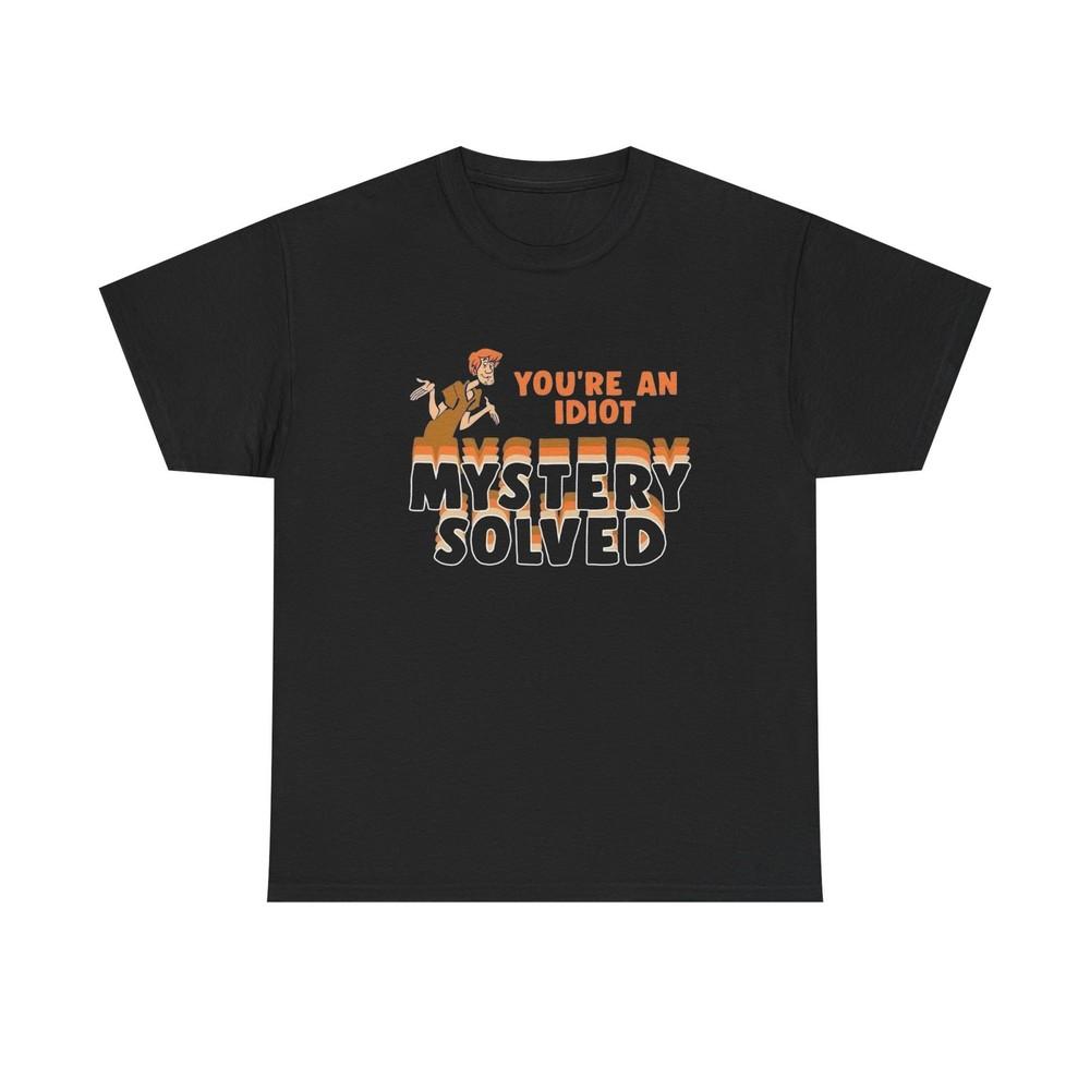

Shaggy Mystery Solved Funny Graphic T Shirt NEW ADULT Tee Unisex T-Shirt L