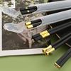 1 Pair Black Gold Disposable Sushi Chopsticks With Box