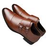 Pánské britské Derby boty Prodyšné Nastavitelné přezky Business Casual Kožené boty pro dojíždění a svatbu