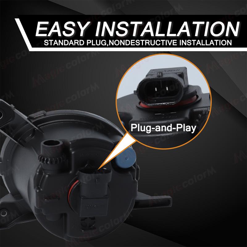 1SET LED Fog Lamp For Toyota Yaris Vitz 2003 2004 2005 2006 Fog Lamps Car Front Bumper Foglights with Frame Covers Wire 12V