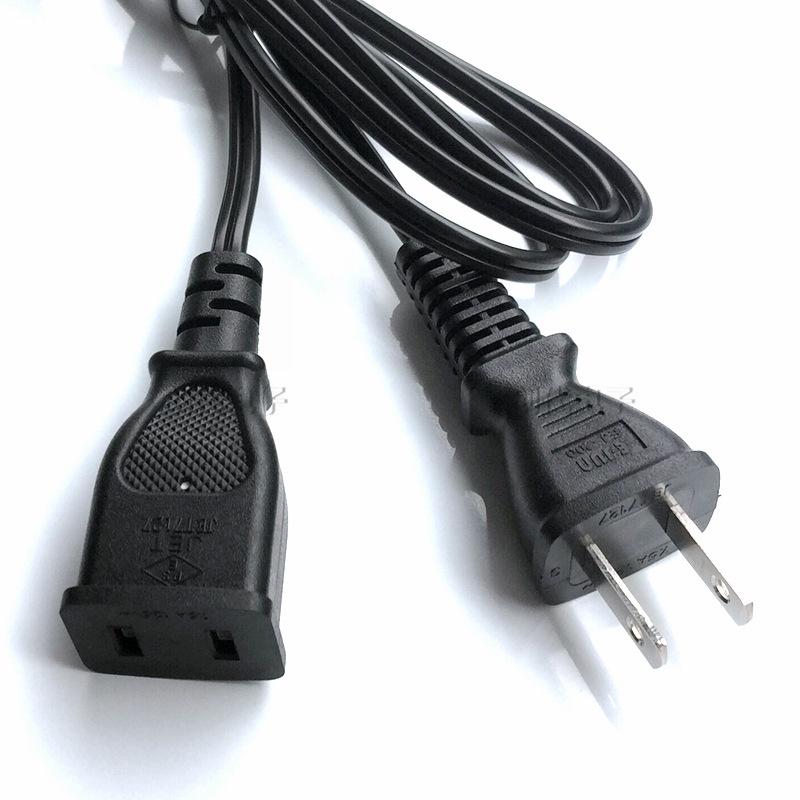 PSE Japanese Two-Pin Male-Female Extension Cord, JET Standard Rotary Two-Pin Audio Power Cord