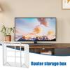 Router Shelf No Drill Heavy-Duty Router Storage Wall Floating Shelf For Management Organization Cable Internet Power Strip