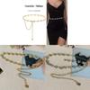 Metal Crystal Waist Chain For Women With Water Diamond Embellishments For Summer Fashion Accessory