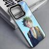 I-Izuku M-Midoriya M-MHA Colorful Silver Back Phone Case For IPhone 17 16 15 14 13 12 11 Plus Pro Max Plus