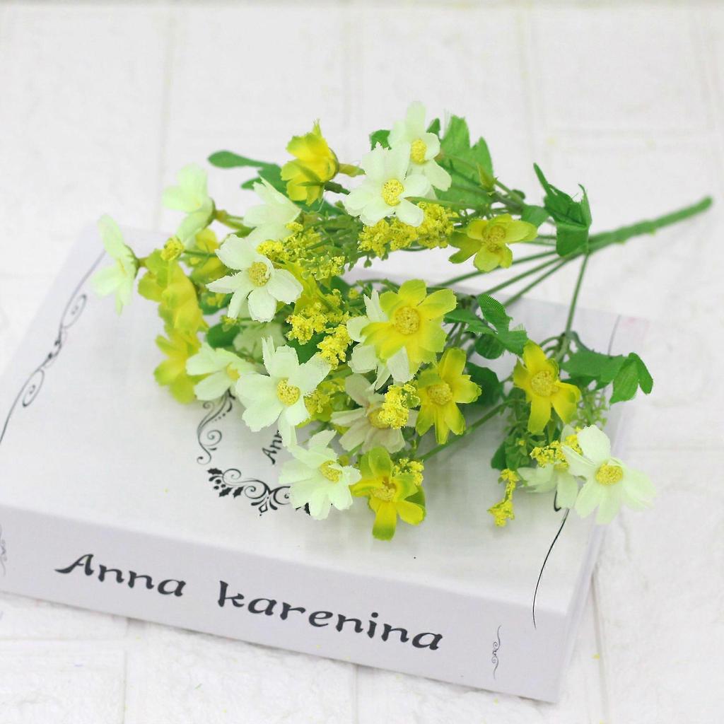 Artificial Daisy Pot Artificial Potted Flowers Pot Plant Flower Decorative Flower Pot for Home Indoor Outdoor