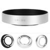 LH  Beautiful Appearance Hollow Metal Compact Detachable Camera Lens Hood for Fuji  CelsiusX20CelsiusX30(Black )
