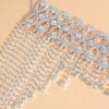 Long Tassel Sparkling Tiara Headdress Shiny Headpiece Cap Tassel Hair Chain  Party Props