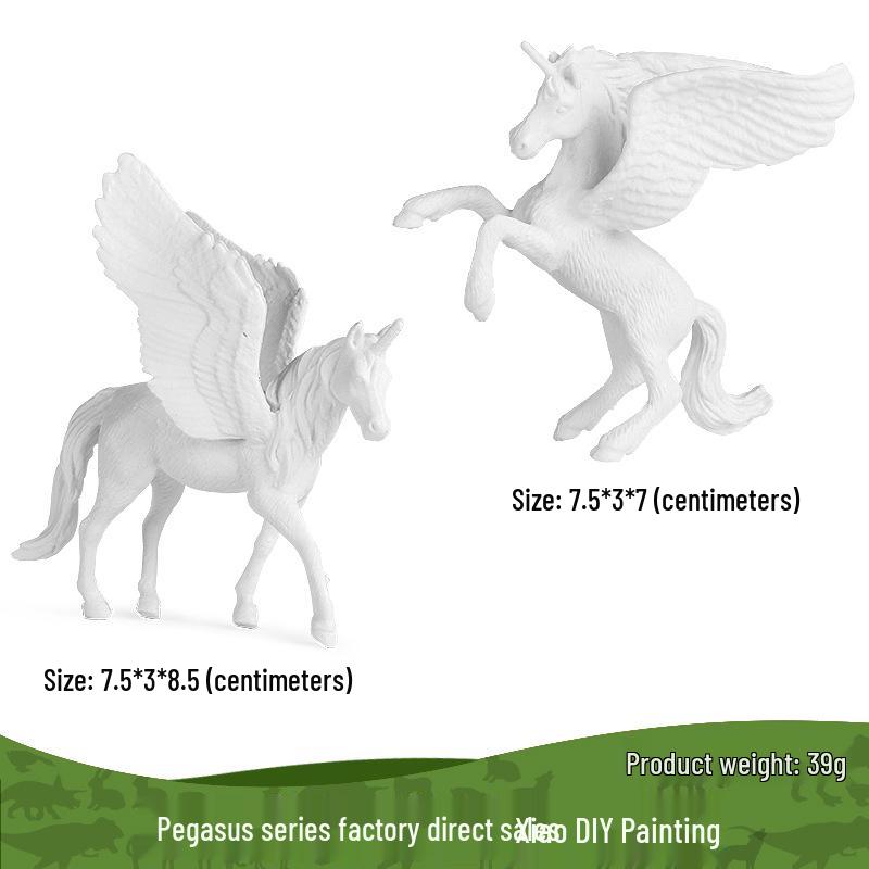 European Pegasus & Unicorn Figurine - Mythical Magic Creature Model