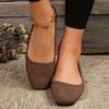 Fashion Spring and Summer Fashion New Sexy Solid Color Flat Bottom Women's Comfortable Round Toe Casual Elegant Popular Walking Shoes