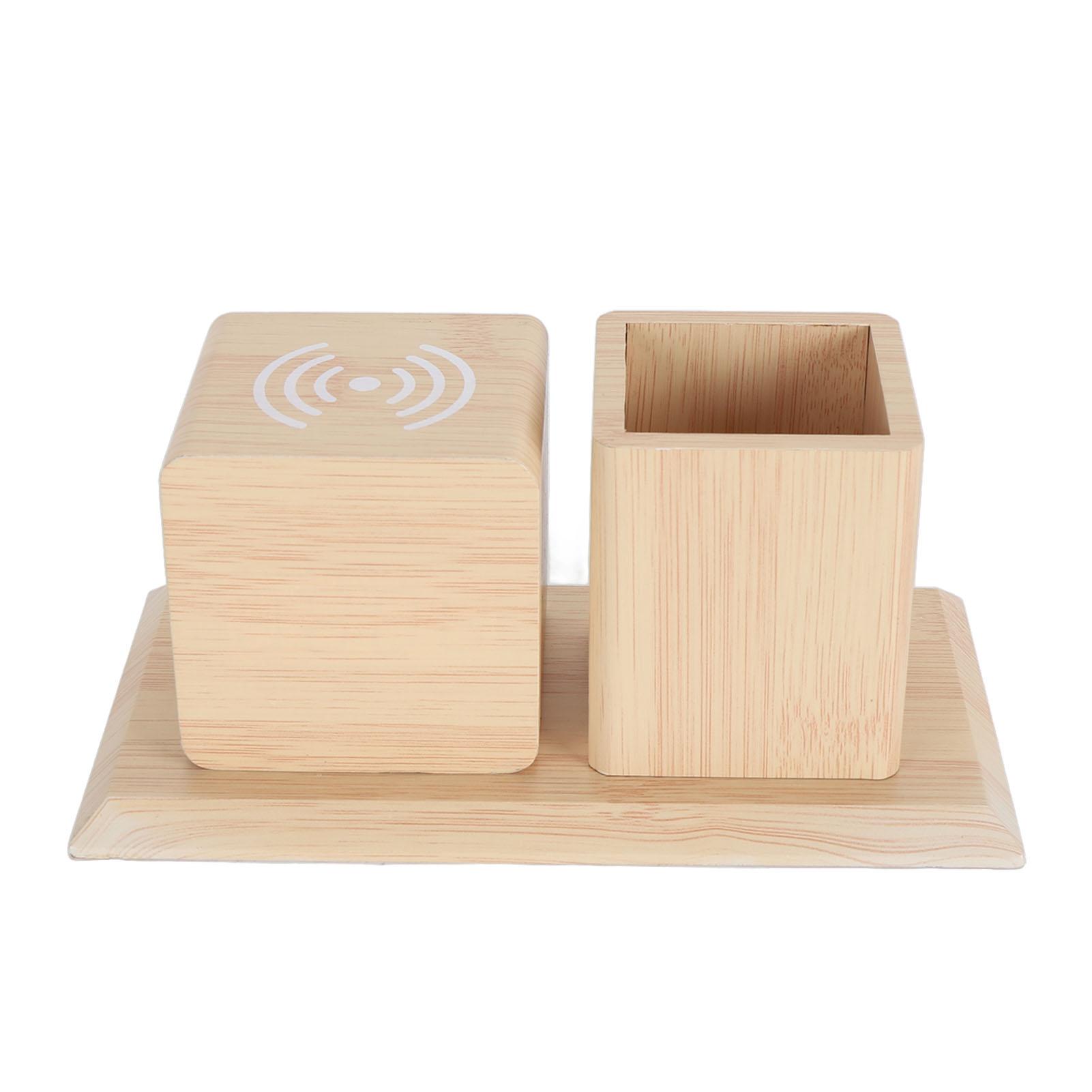 

Беспроводная зарядка держатель ручки часы 3 в 1 голосовое управление светодиодный будильник держатель ручки с беспроводной связью