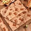 50PCS Food Grade Fried Food Wrapping Paper Oil Resistant Sandwich Packaging Paper Oil-Proof Paper