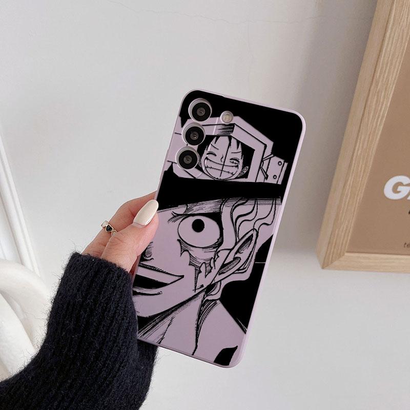 Ones Pieces Anime Luffy Phone Case For Samsung Galaxy S26 S25 Ultra S24 S23 S22 Plus S21 S20 FE S26 A37 A57 5G Silicone Cover